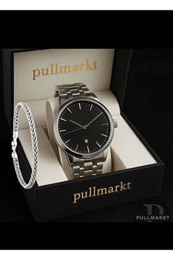 pullmarkt With Bracelet + Calendar - Men's Wristwatch