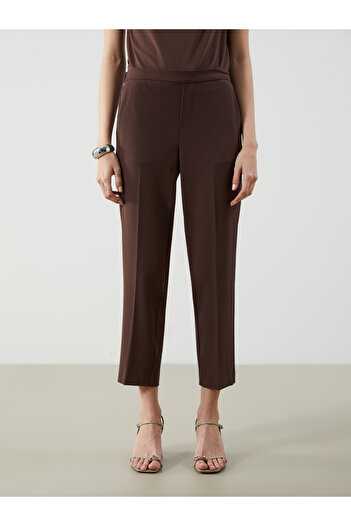 LC Waikiki Standard Fit Women's Trousers with Elastic Waist