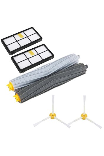 PAA-home Accessory set for the iRobot 800 900 robot vacuum cleaner 2 central brushes, 2 hepa filters 2 side brushes