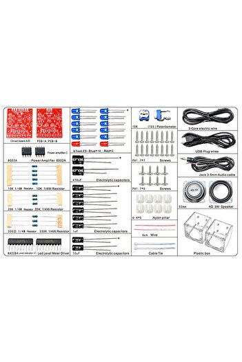 OEM 01510 - Kit DIY electronic, boxa stereo, pentru calculator PC