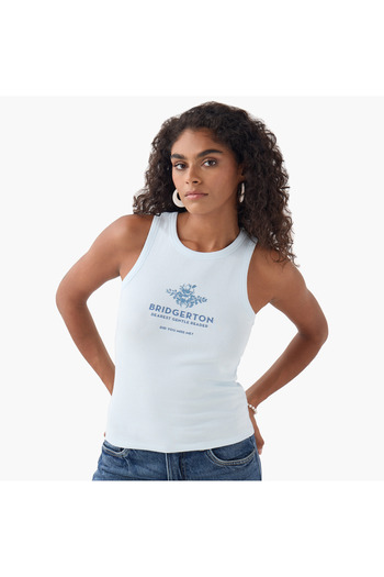 SP Characters Bridgerton Print Sleeveless Tank Top