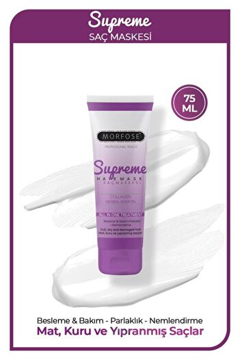 Morfose Supreme Saç Maskesi 75 ml - Nemlendirme, Besleme
