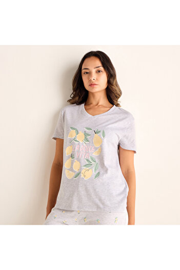 FAV Lemon Print Pyjama Set