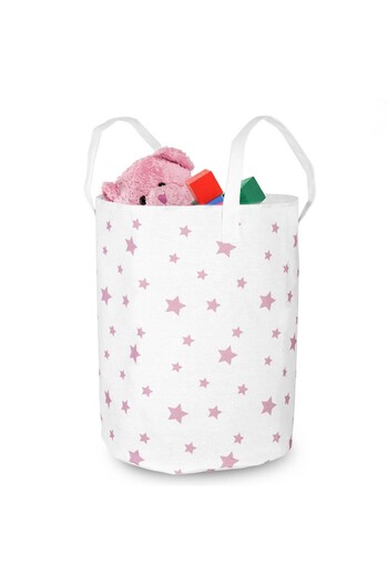 shumee Nukido toy basket - White with stars