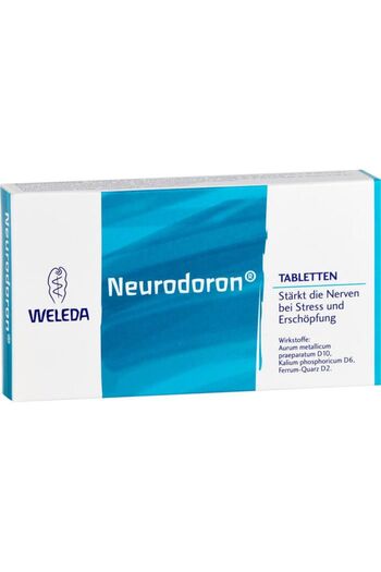 Weleda Homeopathic Treatment, Weleda, Neurodoron, Strengthens Nerves and Reduces Stress, 80 tablets