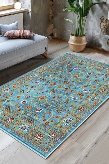 Thalia Home Kaymaz Taban Yıkanabilir Kalın Dokulu Halı & Yolluk & Mutfak Halısı