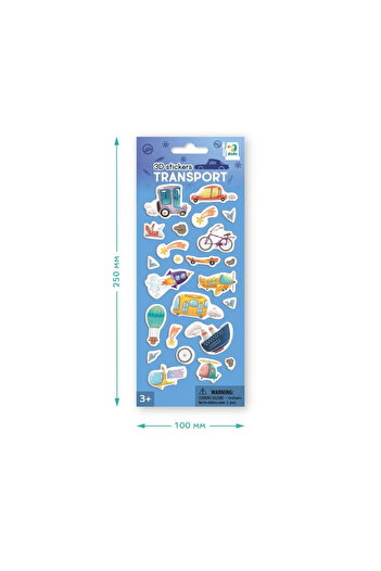 Dodo Dodo 3D sticker set, Means of transport, multicolor