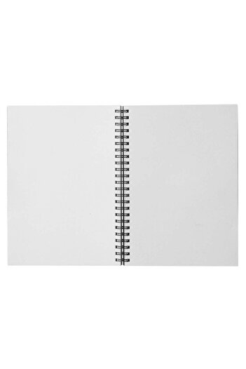 Muji Plain Wirebound Notebook, 80 Sheets, A5, Dark Grey