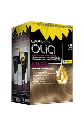Garnier Permanent hair dye, Garnier Olia, Blonde 7.0, ammonia-free