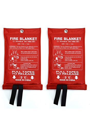 Yuwell YU WELL 2Pack Fire Blanket for Emergency Survival