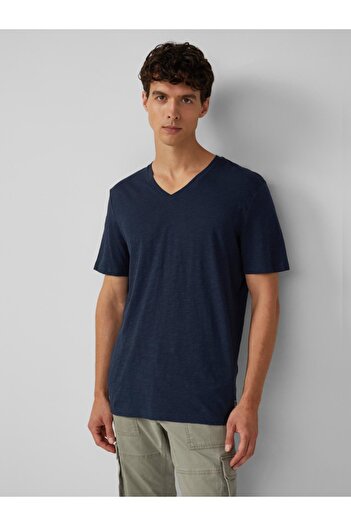 s.Oliver Men's V-neck T-shirt, Regular fit, cotton