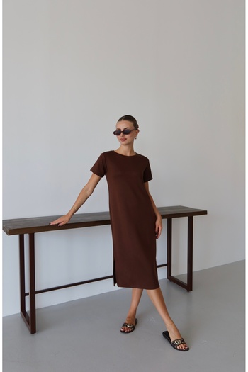 Patreon Φόρεμα Oversize modal με σχισμές στο πλάι