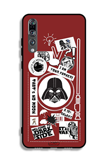 Tolwak Huawei P20 Pro Protective Case Cover Welcome To The Dark Side Sticker