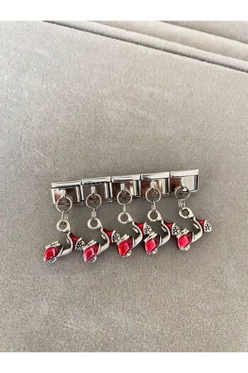 kubotique Sallantılı Kırmızı Motor Charm