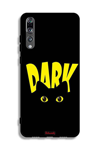 Tolwak Huawei P20 Pro Protective Case Cover Dark Cat