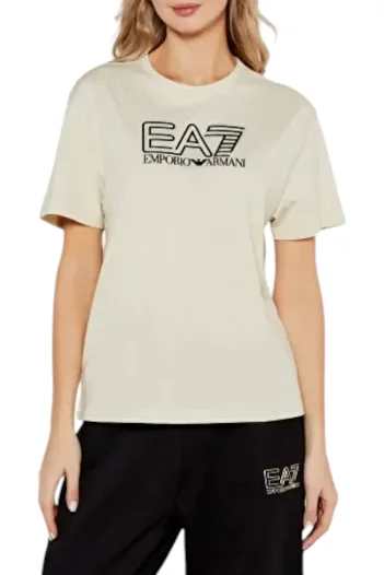 EA7 Women's Crew Neck T-Shirt - Cream