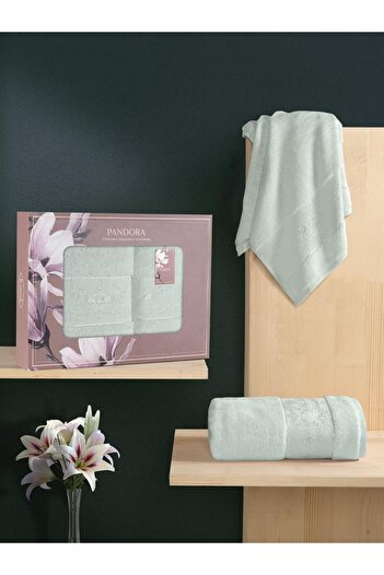 Karna Home Набір рушників з бамбуковою текстурою, 2 шт., 50x90