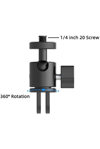 SUREWO Surewo adapter 1/4 screw, 360 degree rotation, aluminum material, compatible with Insta 360 X3, Insta