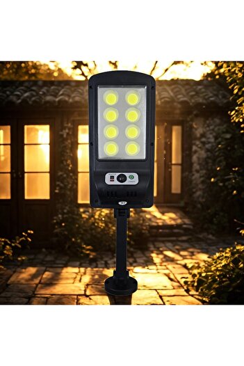 NEXTLY Lampa solara de exterior cu telecomanda NEXTLY, ajustabila, 80 leduri COB, ABS, W756-8, negru