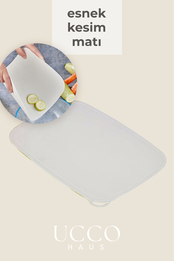 UCCO Flexible Non-Slip Cutting Mat 23X34 cm |   Knife Friendly Practical Chopping and Carrying Base Presentation