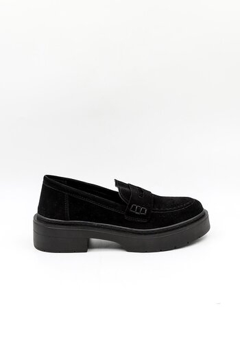 KRISTE BELL Buckle Suede Casual Classic Shoes Kb5004 Black