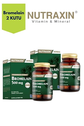 Nutraxin Bromelain 60 Capsules 2 Pieces