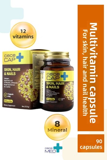 cece med Cececap Food Supplement for Hair Nails and Skin 90 Capsules