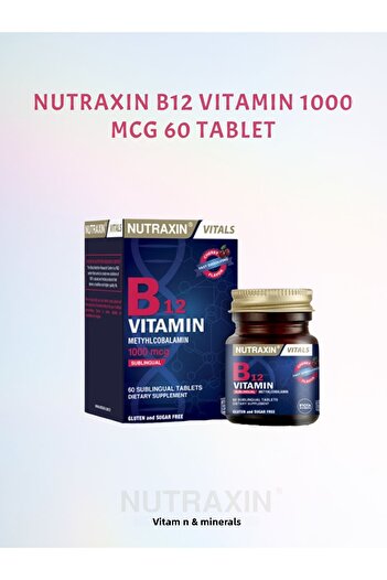 Nutraxin Vitamin B12 1000 Mcg - 60 Tablets Facial Cleansing Gel 1Pcs