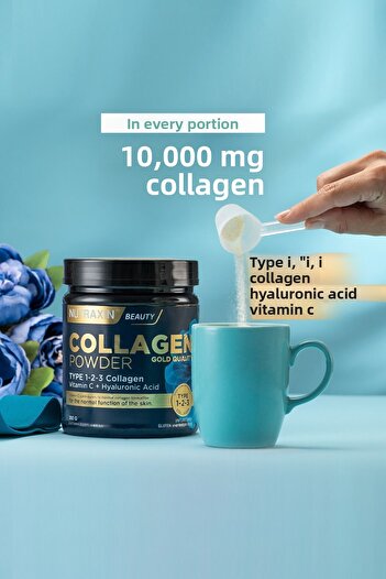 Nutraxin Gold Quality Beauty Collagen Powder - 300gr Set of 3