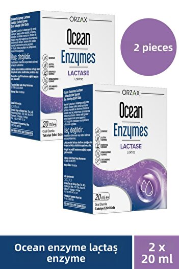 Ocean Enzymes Lactase Drops 20 ml 2 Pieces