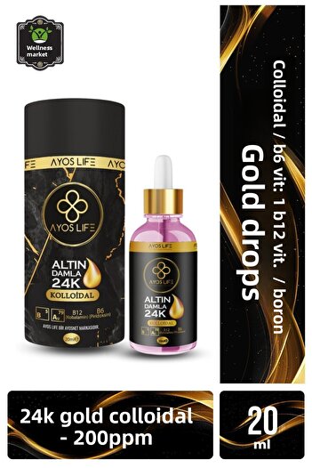 ayosnet Colloidal Gold Drop - Reinforced, Added B6 and B12