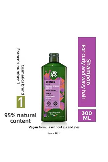 Yves Rocher Curl Lightening Shampoo - Curly and Wavy Hair / Boucles- 300 ml