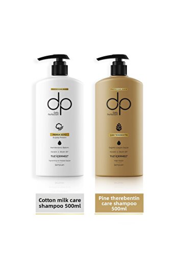 dp Daily Perfection 500 ml X 2 Shampoo Pine Turpentine and Cotton Milk