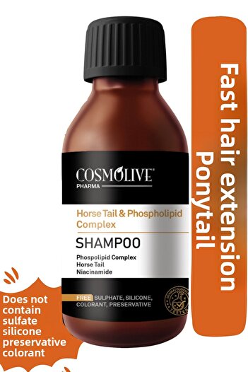 Cosmolive Shampoo |   Anti-Hair Loss |   Sulfate-Free |   Quick Extension |   Ponytail Extract |   Repairer |   Feeder