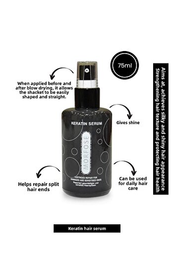 Morfose 75 ML Keratin Hair Serum - Repairing Damaged Hair and Split Ends PSSN1930