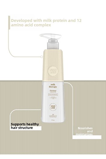 NISHLADY Milk Therapy 503ml - Repair Shampoo for Dry and Damaged Hair