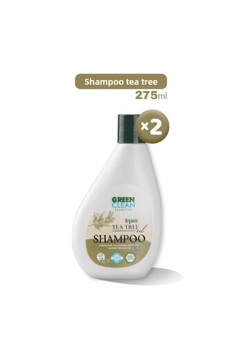 Green Clean Tea Tree Shampoo - 275 Ml, Pack X 2