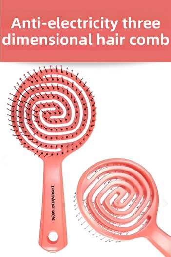 Lovendas 2 ΤΕΜ. Pro Pink Hair Care Brush - Τρισδιάστατη