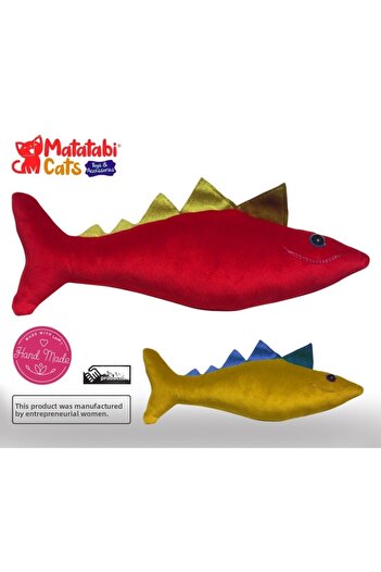 MATATABİ CATS Spino Matatabi Content, Sound, Fabric Cat Toy 27 Cm (Does Not Contain Catnip/Herb)