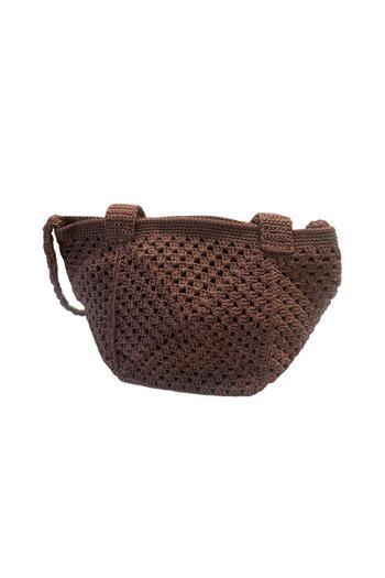 Online Macrome Knitted Handle Bag