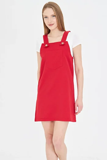 armonika Women's Red Pocket Bag Arm-25Y 001034
