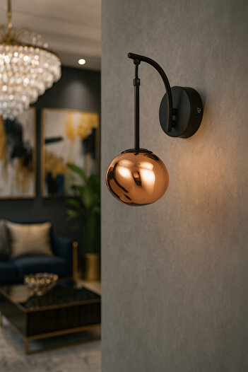 Avizemoda Rainbow Sconce Asymmetrical Rose Glass Modern Pendant Lamp for Decorative Lighting - (Gives Soft Light)