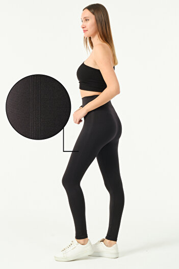 FOREVER MORE Luna Side Striped High Waist Seamless Leggings with Recovery Effect