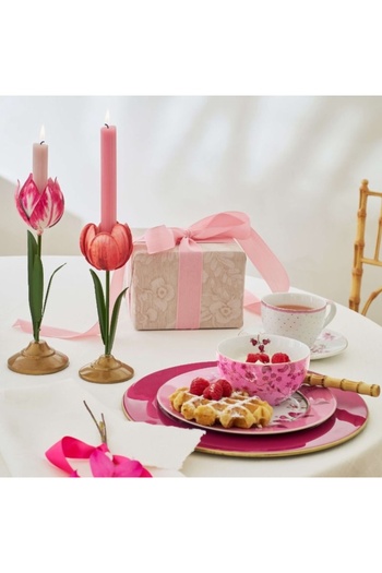 Pip Studio Set of 2 metal stands, Pip Studio, tulips 21 and 26 cm, Pink, Others collection