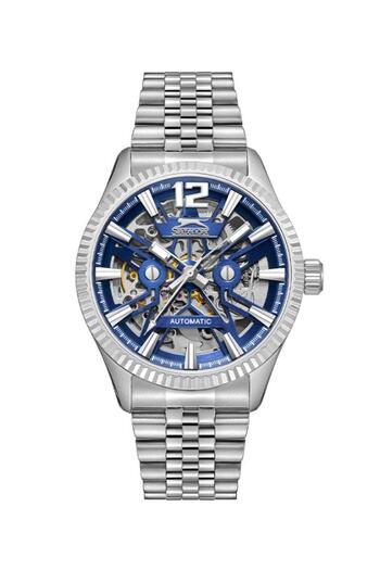 Slazenger Sl.09.2369.1.02 Automatic Mechanism Metal Cord 5 Atm Water Resistant Metallic Color Men