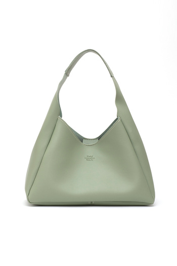 SHAKA Mint Green Shk19 Faux Leather, Snap Closure, Single Compartment, Zippered Makeup Bag, Hand, Arm and Shoulder Bag