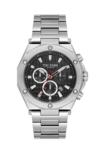 Tom Jones Men's Wristwatch with Steel Calendar 3 Atm Waterproof 2 Years Warranty Tjs9Rud1