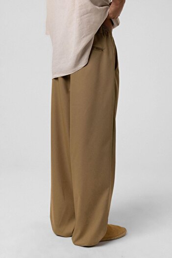VAMOSCLO Baggy Fit Kumaş Pantolon Haki