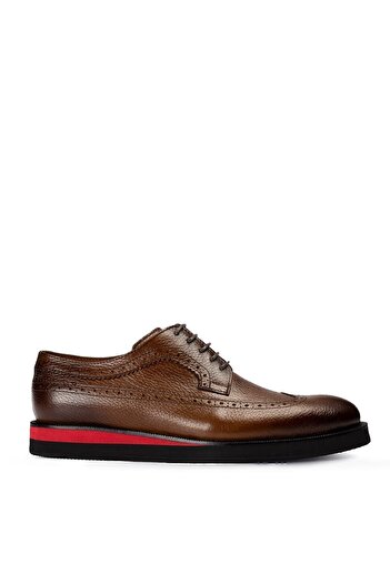 Deery Ανδρικά παπούτσια casual από γνήσιο δέρμα Tan Color