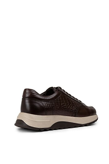 Deery Men's Sneakers - Genuine Leather Brown